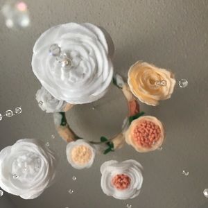 Raindrops on Roses baby nursery mobile